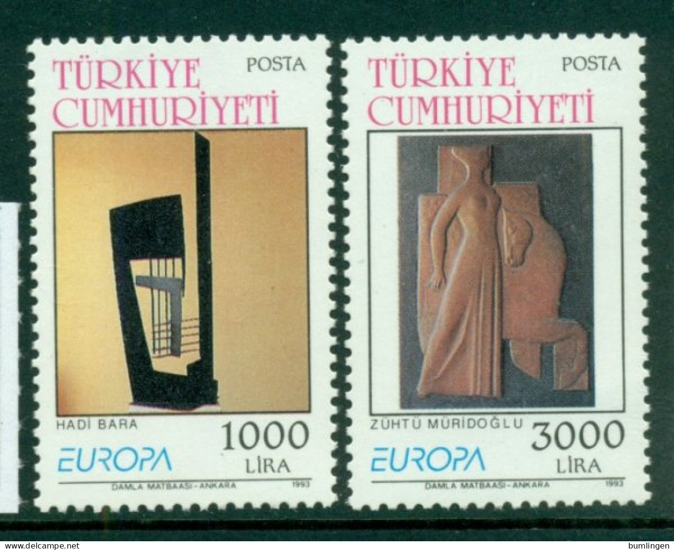 TURKEY 1993 Mi 2984-85** Europa CEPT – Contemporary Art [L3986] - 1993