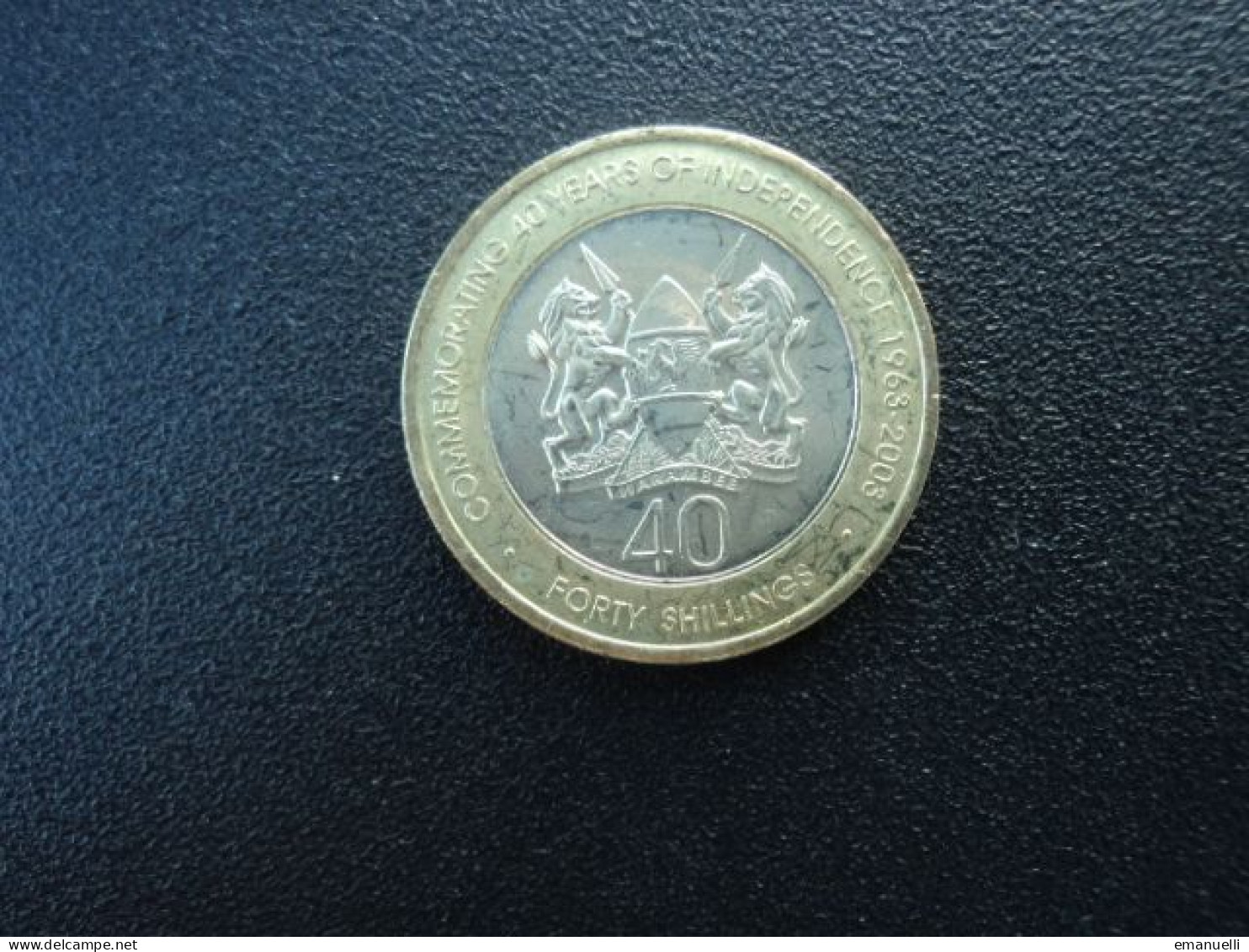 KENYA * : 40 SHILLINGS   2003 commémoration des 40 ans d'indépendance .  Tranche A   KM 33   NON CIRCULÉE **