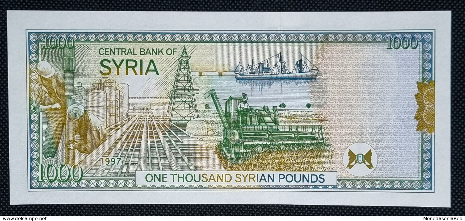 SIRIA / SYRIA 1000 LIBRAS 1997 SIN CIRCULAR / UNC. P-111a - Syria