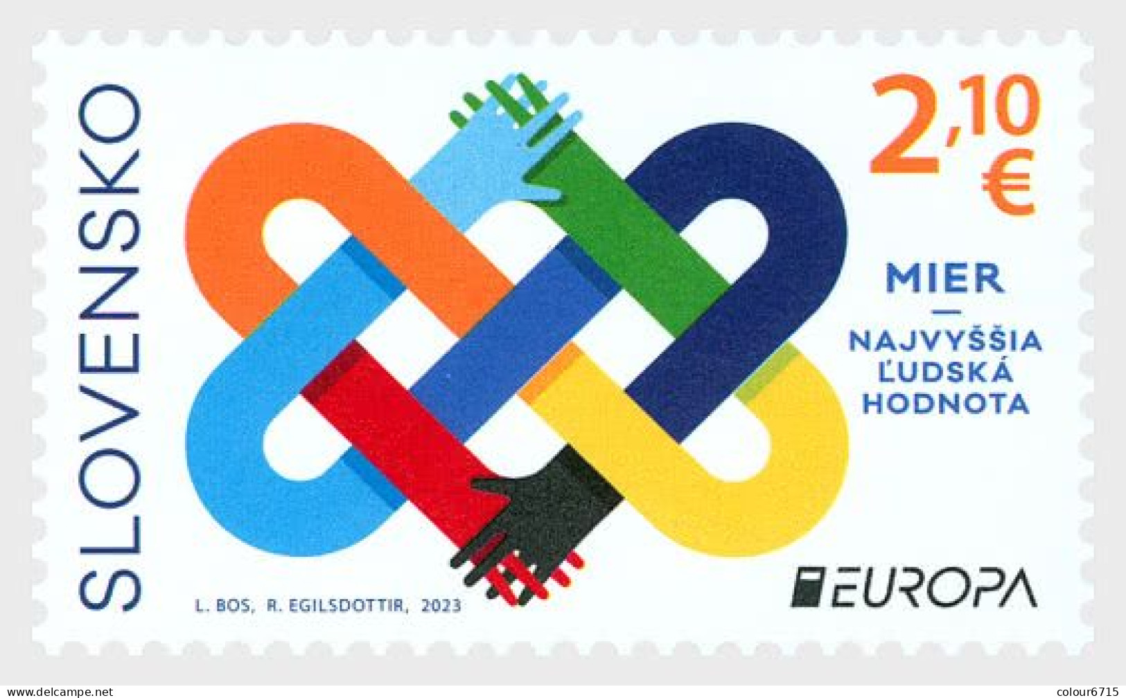 Slovakia 2023 Europa - Peace - The Highest Value Of Humanity Stamp 1v MNH - Unused Stamps