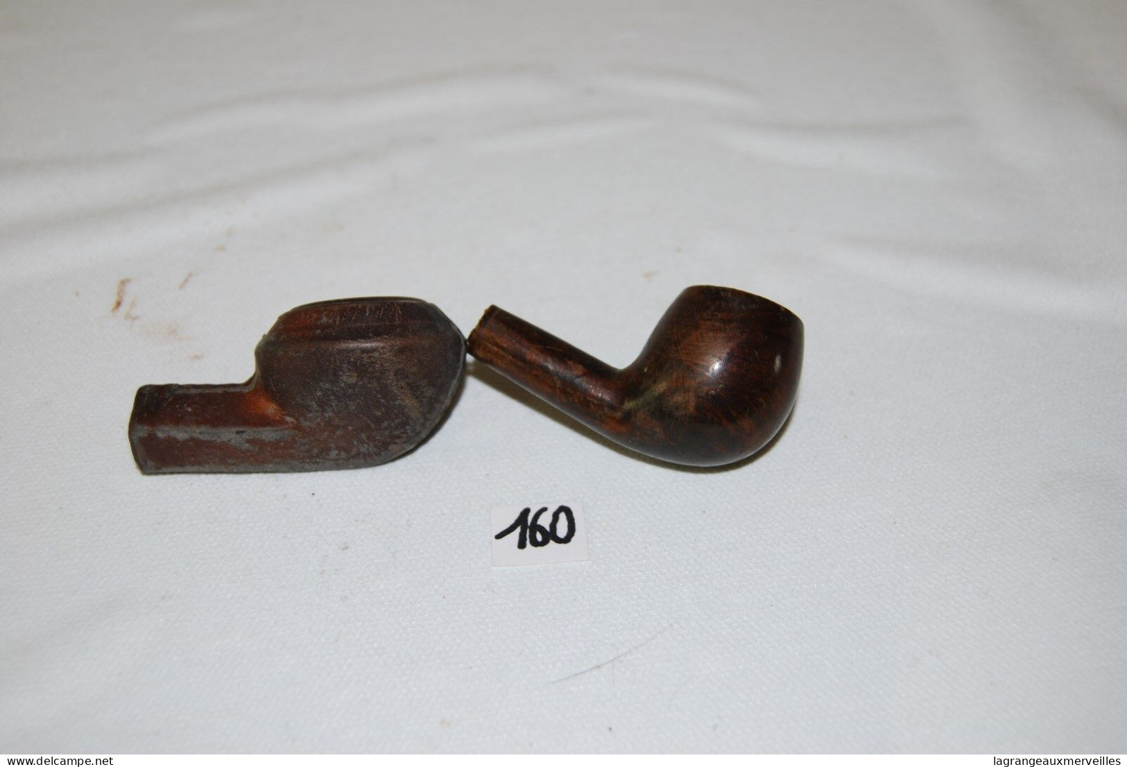 C160 2 Anciens Embouts De Pipe - Pipes En Bruyère