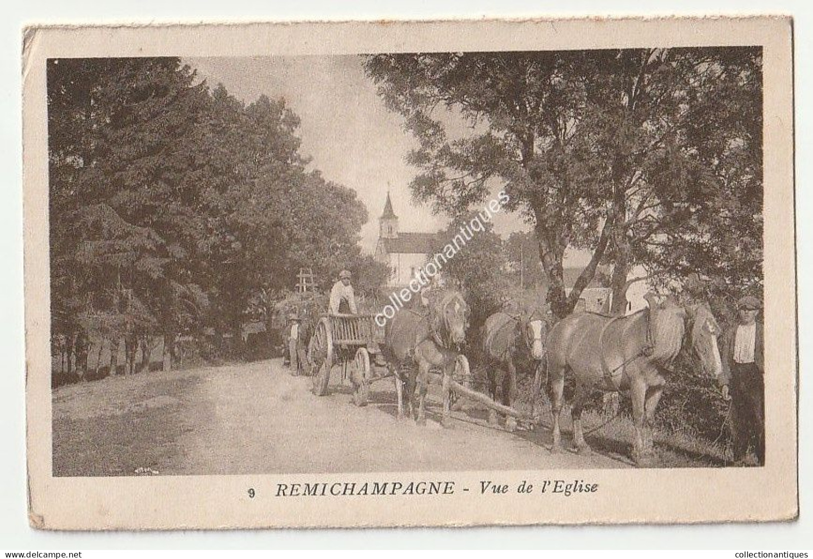 CPA Remichampagne - Vue De L'Eglise  - Non Circulée - Divisée - Phototypie Moderne Bruxelles - Vaux-sur-Sure