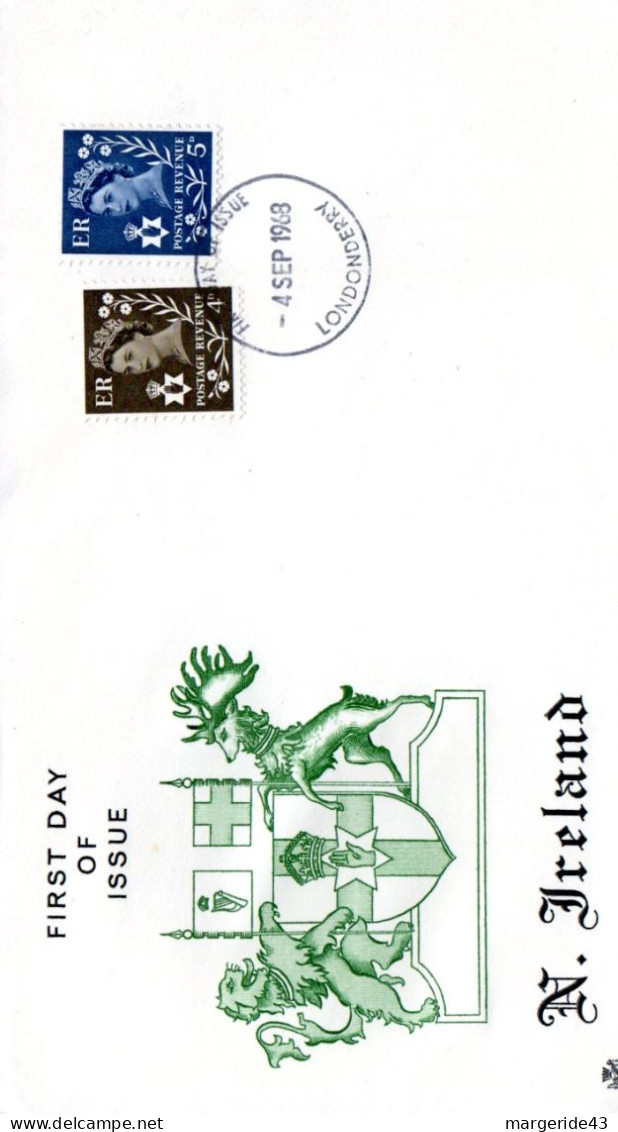 GB FDC 1968 SERIE COURANTE - IRLANDE - 1952-1971 Pre-Decimal Issues