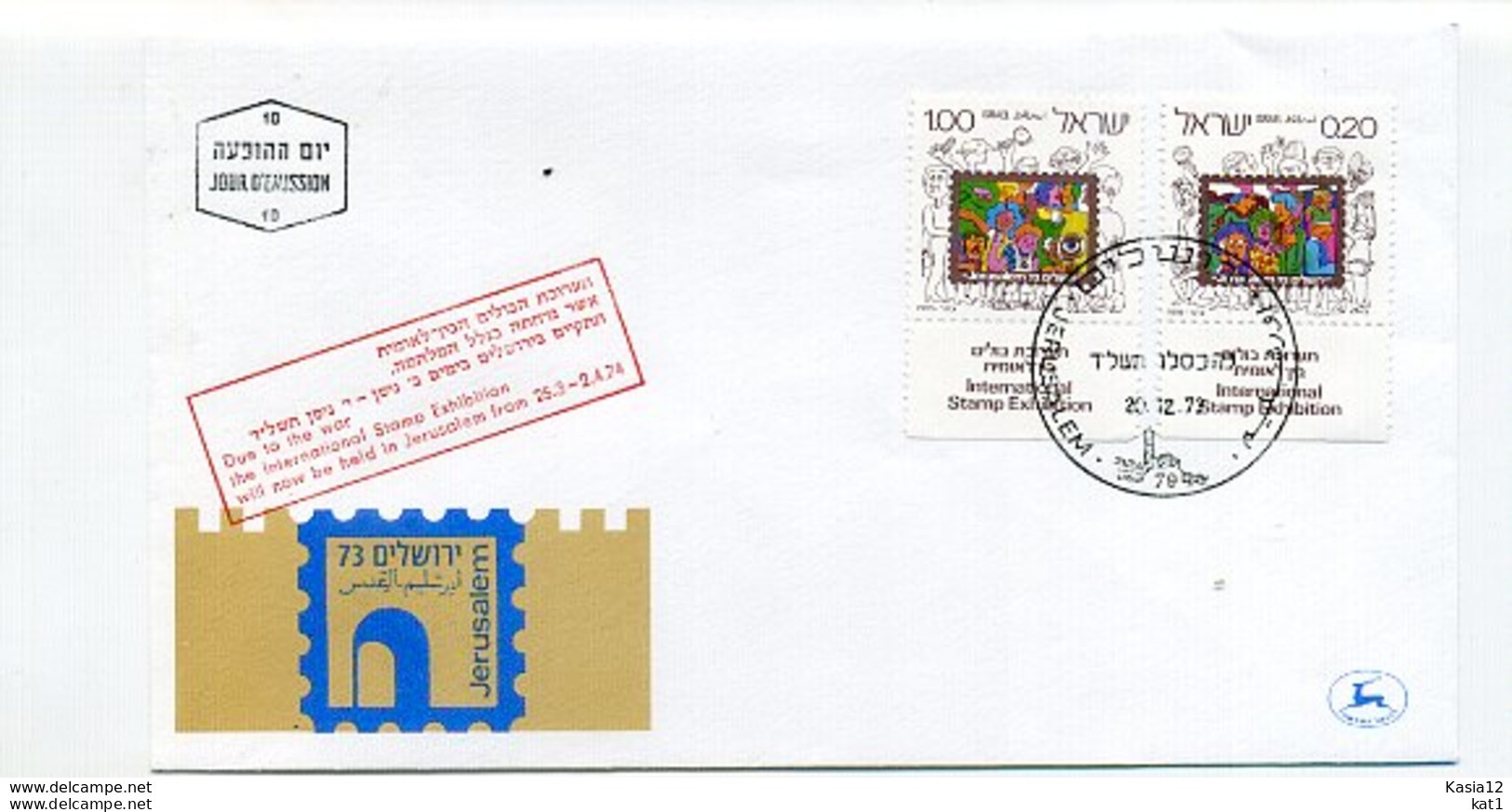 A24588)Israel 602 - 603 FDC - Cartas & Documentos