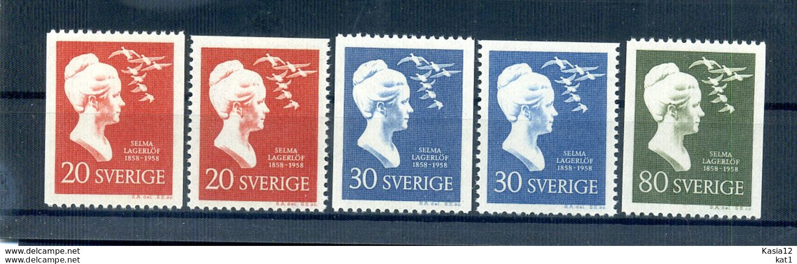 A25668)Schweden 443 - 445 C + D** - Neufs