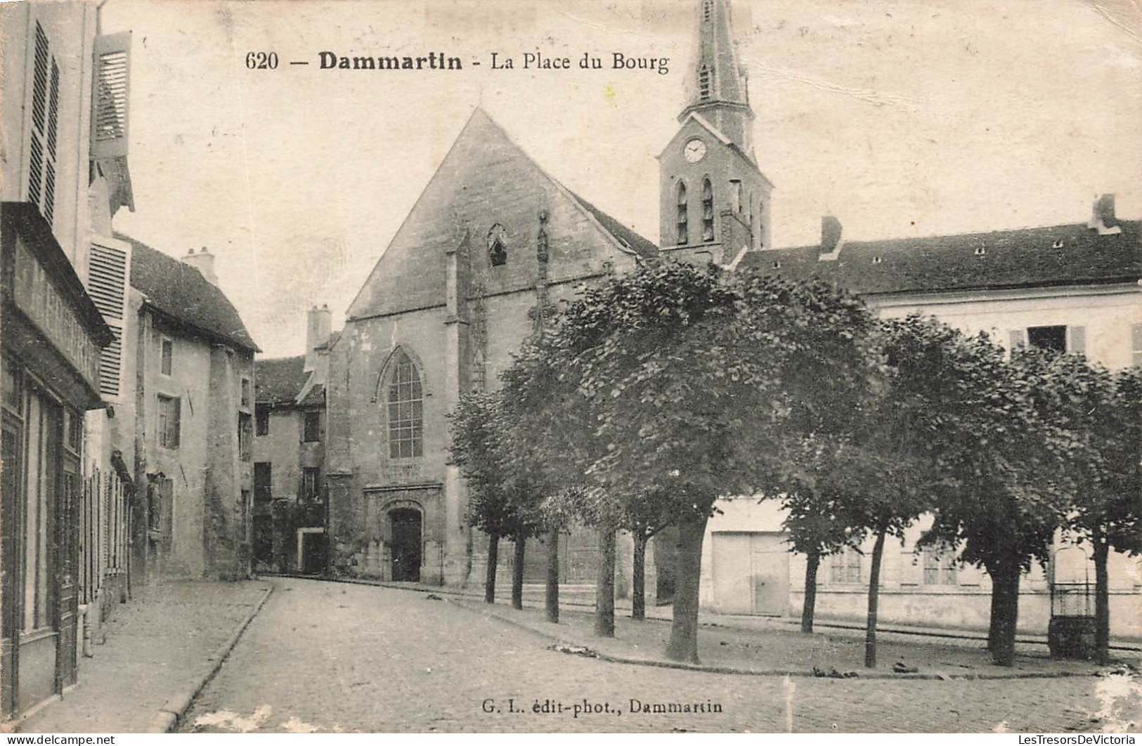 FRANCE - Dammartin - La Place Du Bourg - Eglise - GI édit Photo - Carte Postale Ancienne - Sonstige & Ohne Zuordnung