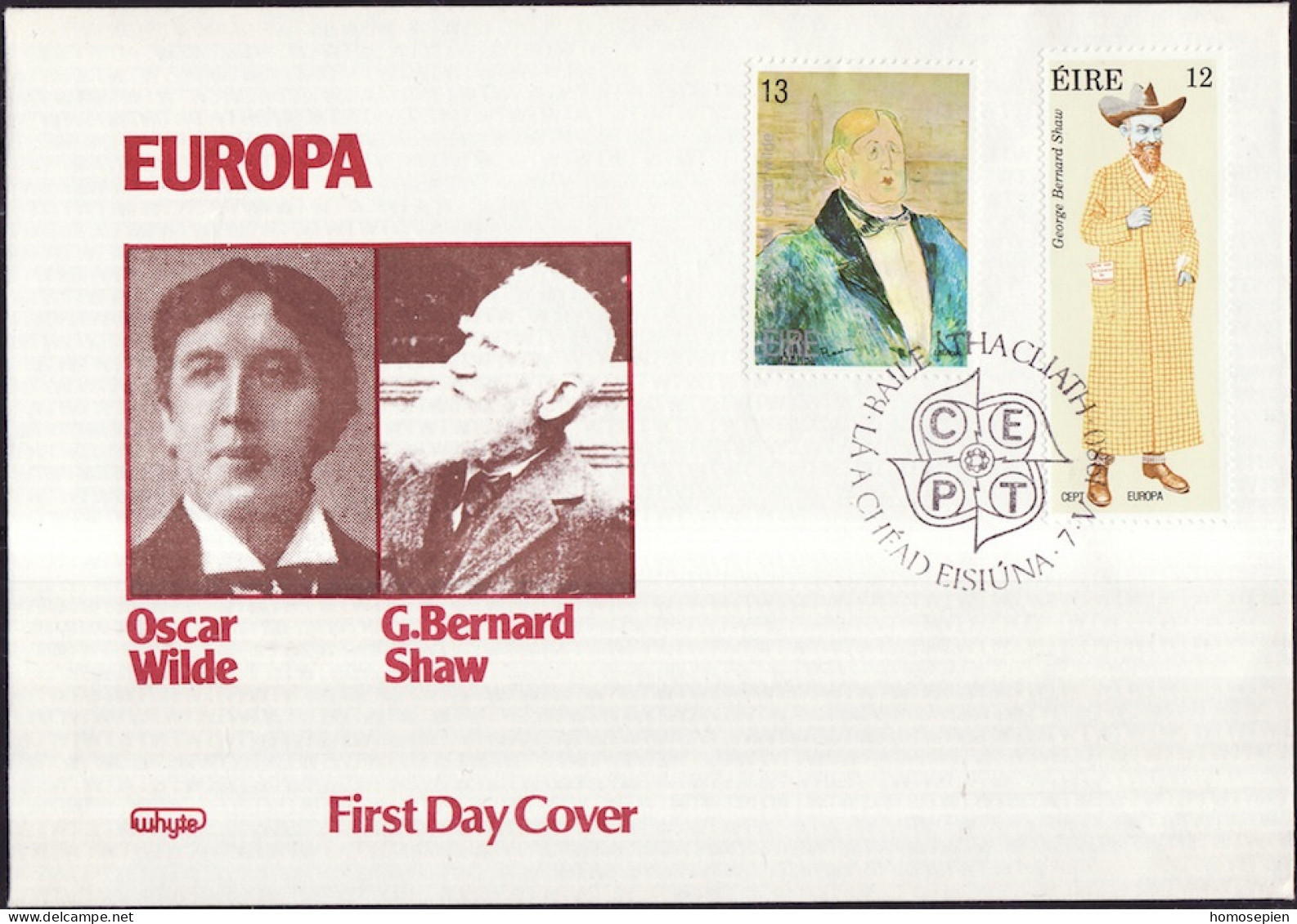 Irlande - Ireland - Irland FDC3 1980 Y&T N°418 à 419 - Michel N°417 à 418 - EUROPA - FDC