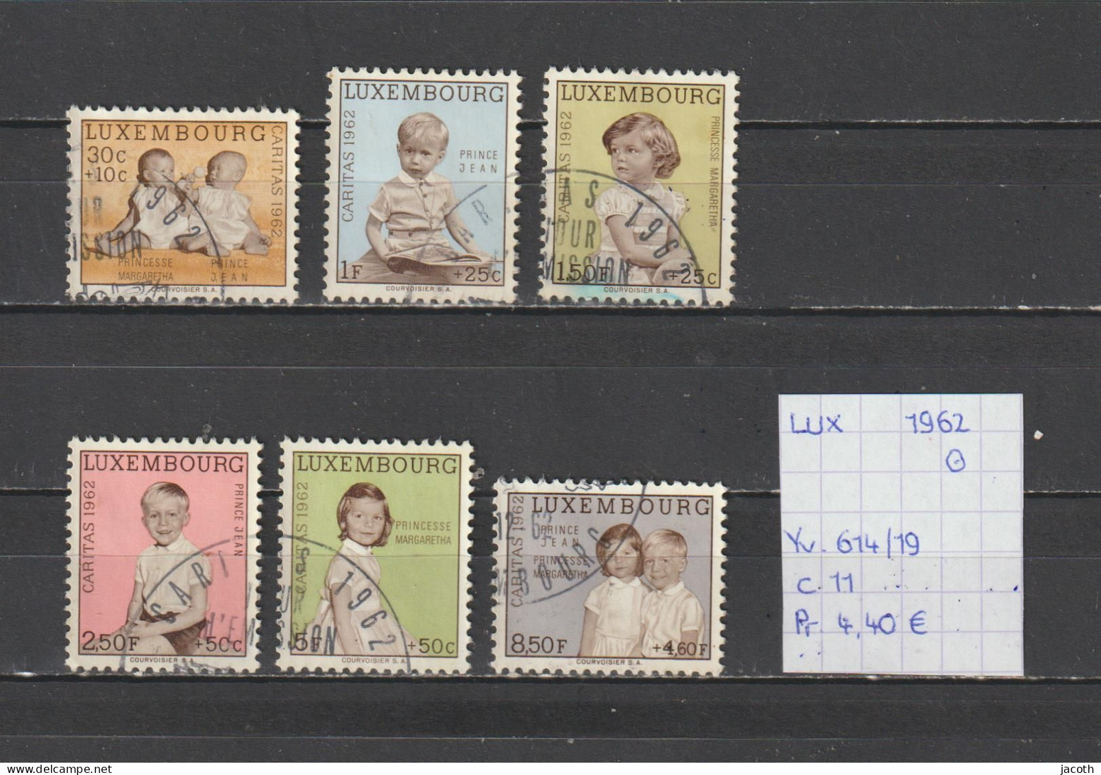 (TJ) Luxembourg 1962 - YT 614/19 (gest./obl./used) - Used Stamps