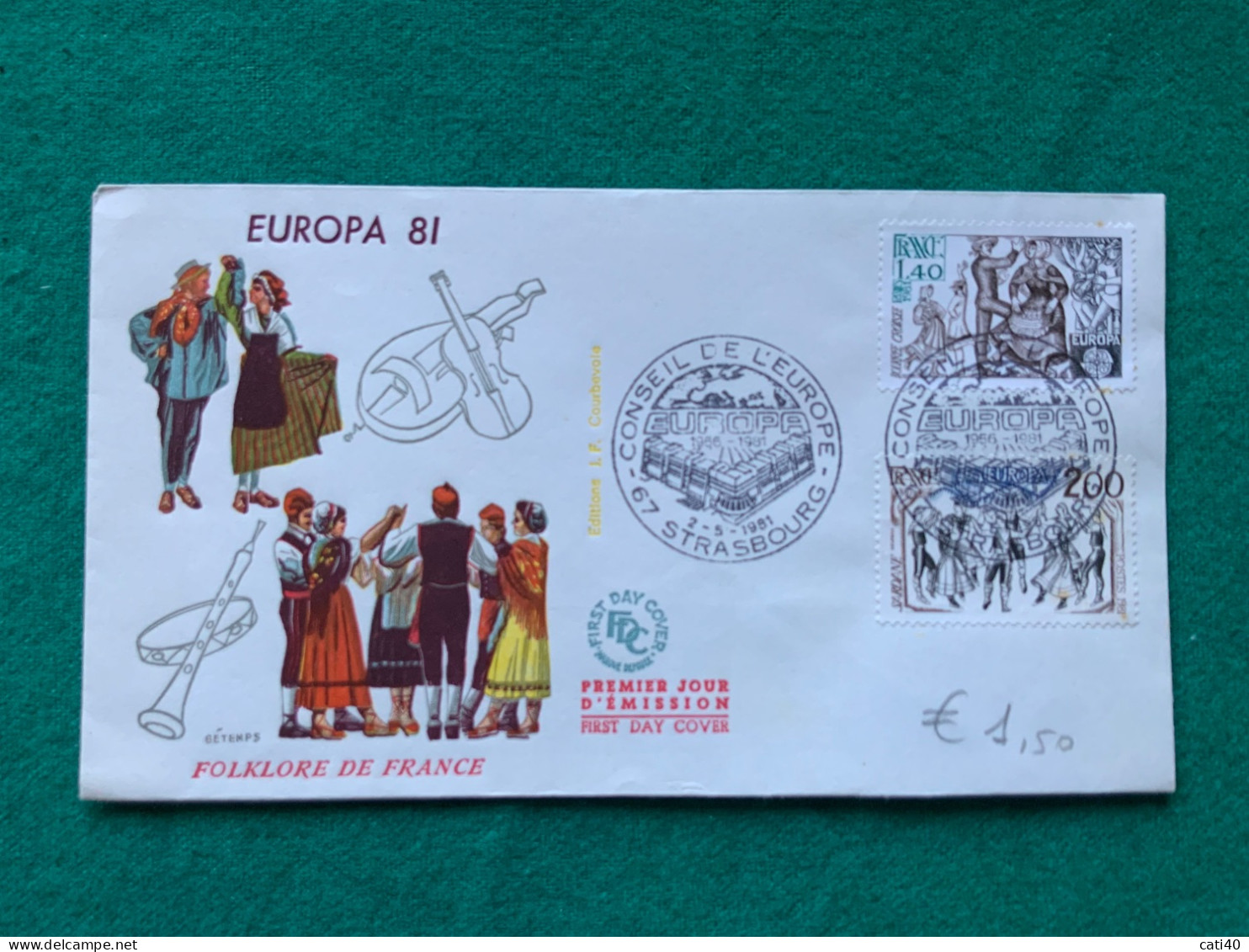 FRANCIA - EUROPA 81   -   FDC - Briefe U. Dokumente