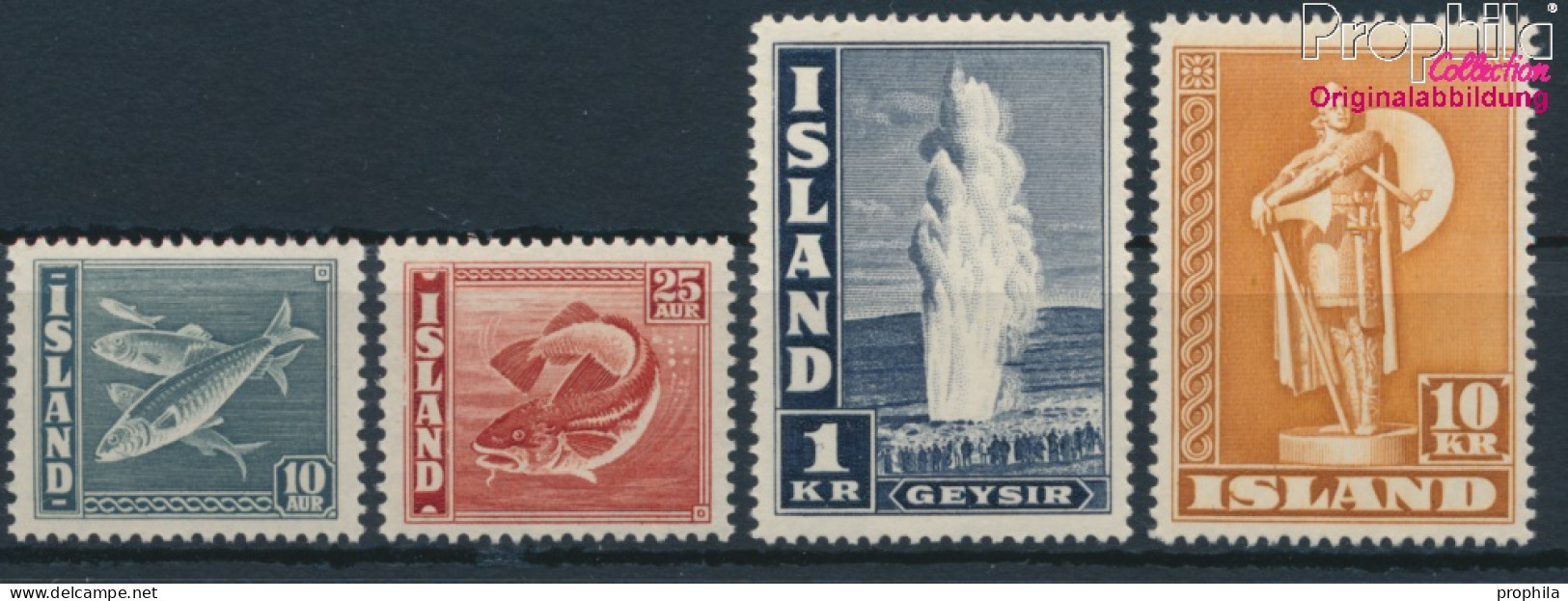 Island Postfrisch Freimarken 1945 Landestypische Motive  (10221493 - Ungebraucht