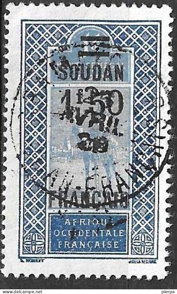 FRENCH SOUDAN - 1922 - DEFINITIVE OVERPRINTED - F. 1.50/F.1 - CANCELLED (YVERT 49 - MICHEL 56) - Gebraucht