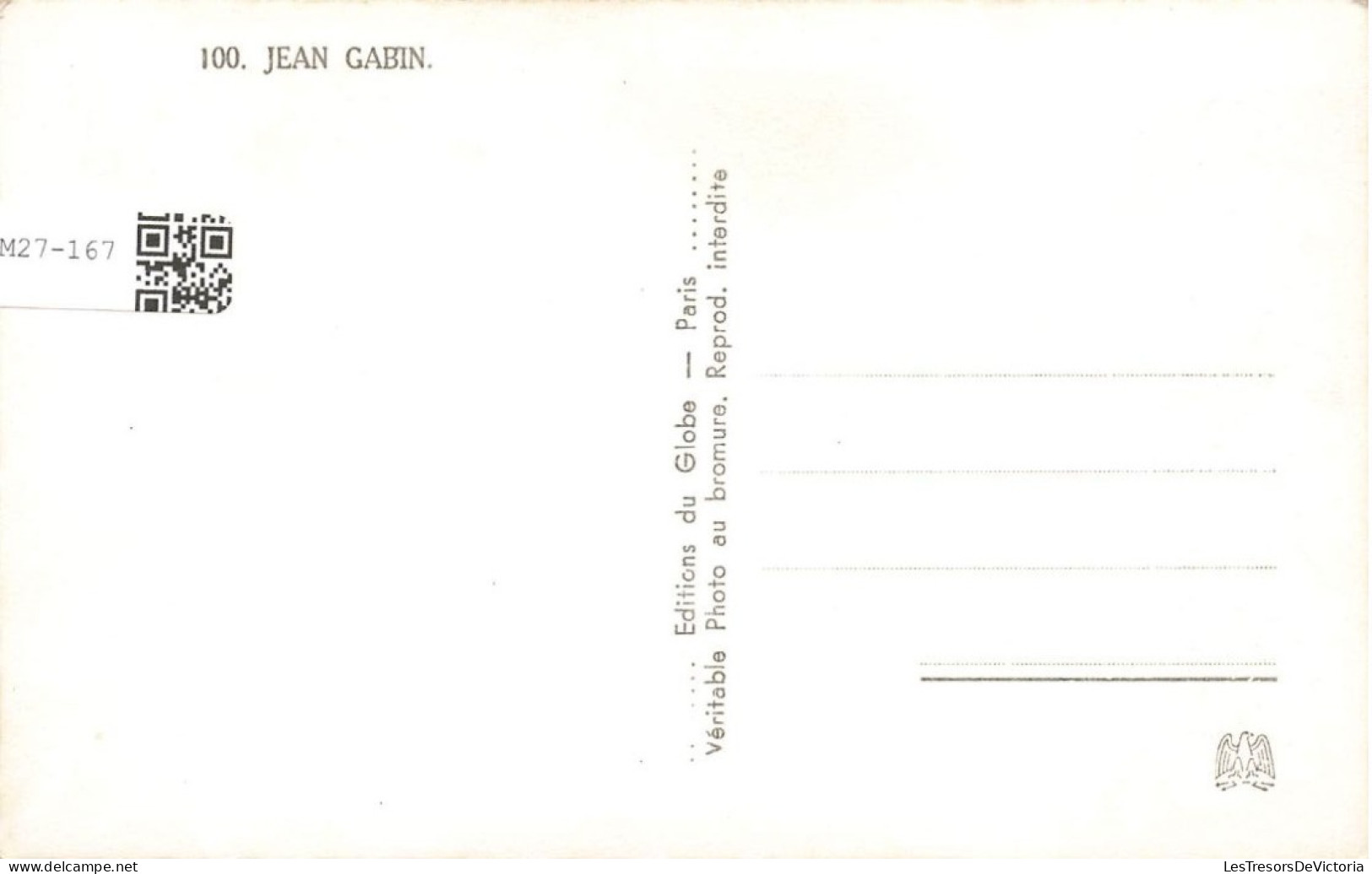CELEBRITE - Jean Gabin - Acteur Français - Carte Postale - Other & Unclassified