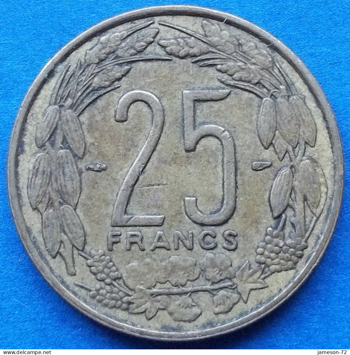 CAMEROON - 25 Francs 1958 "Three Giant Eland" KM# 12 French Equatorial Africa - Edelweiss Coins - Cameroun