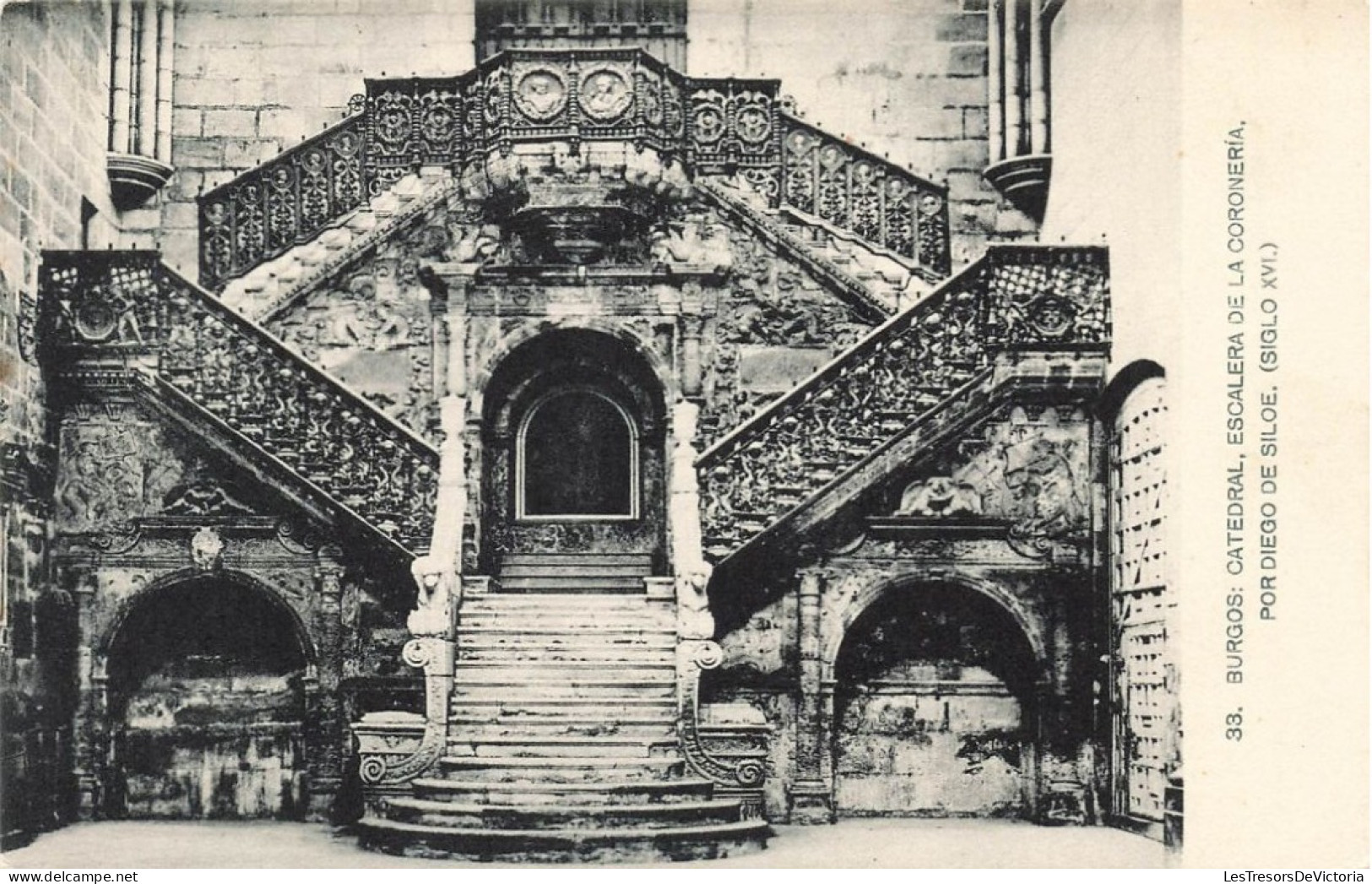 ESPAGNE - Burgos - Cathédrale - Escalier De La Coronnerie - Carte Postale Ancienne - Burgos