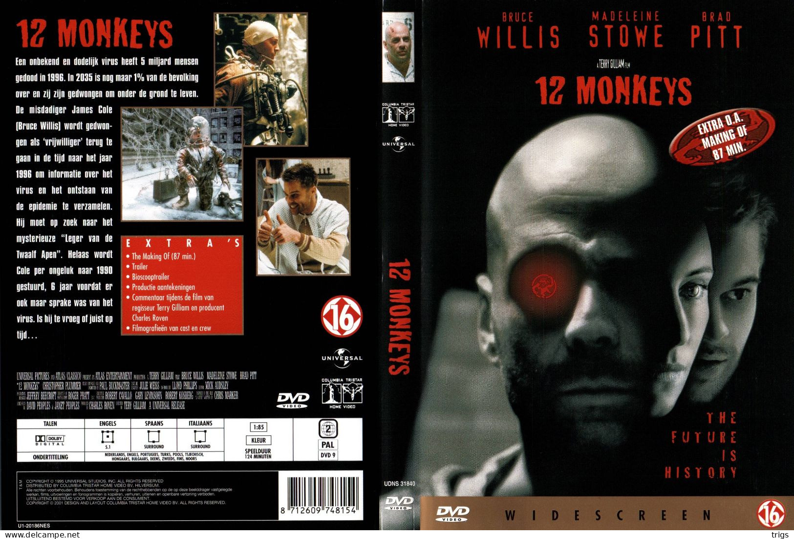 DVD - 12 Monkeys - Science-Fiction & Fantasy