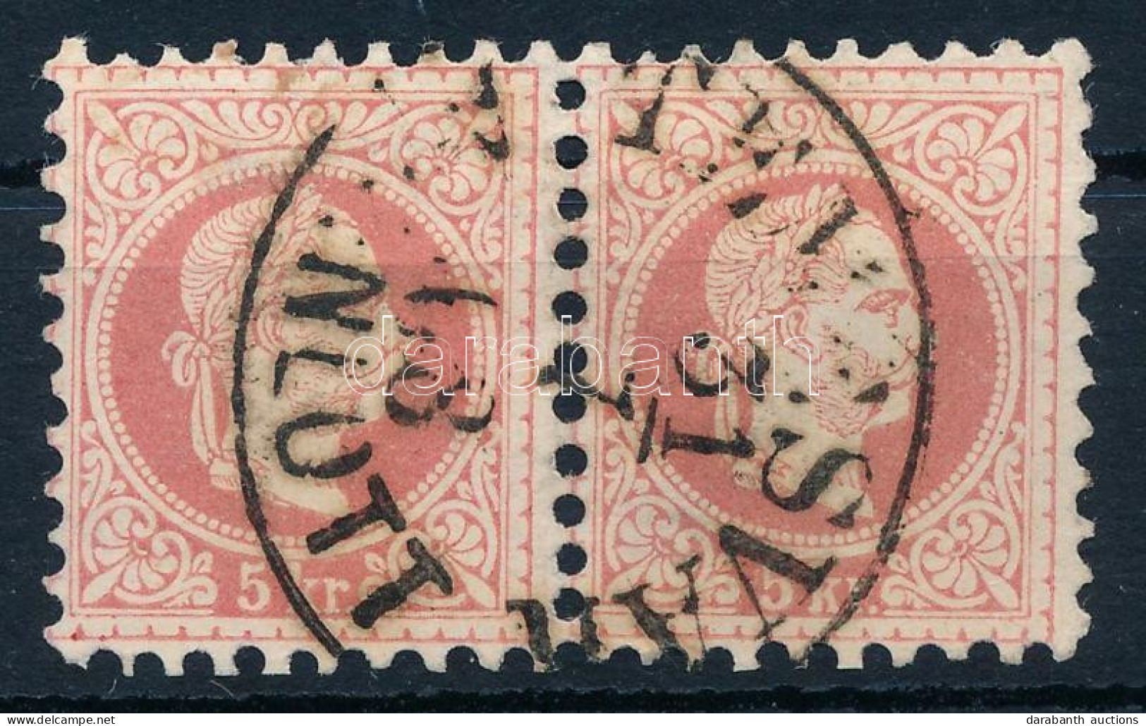 O 1867 5kr Pár / Pair "TEMESVÁR / AJÁNLOTT" - Autres & Non Classés