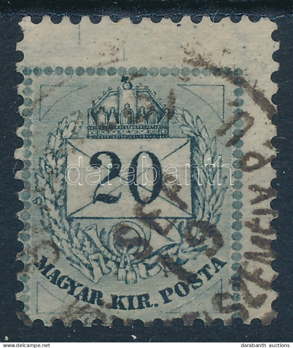 O 1889 20kr Durván Elfogazva / Shifted Perforation - Andere & Zonder Classificatie