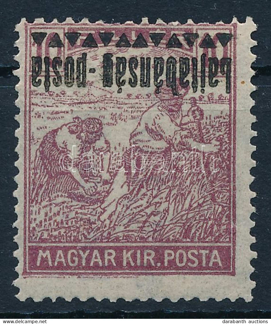 * Nyugat-Magyarország III. 1921 Arató 10f Fordított Felülnyomással, Bodor Vizsgálójellel - Other & Unclassified