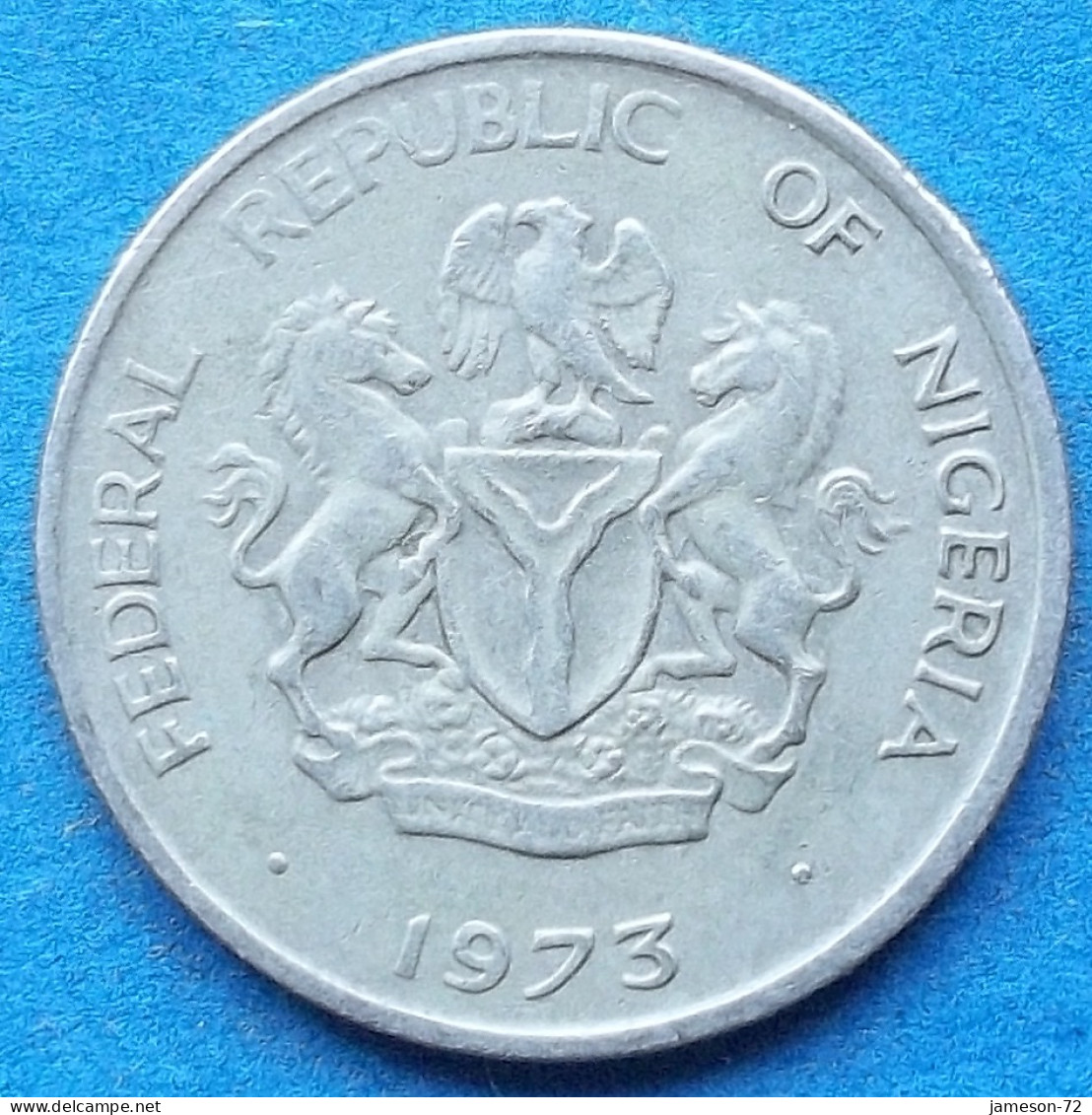 NIGERIA - 5 Kobo 1973 "Cocoa Beans" KM# 9.1 Republic (1963) - Edelweiss Coins - Nigeria