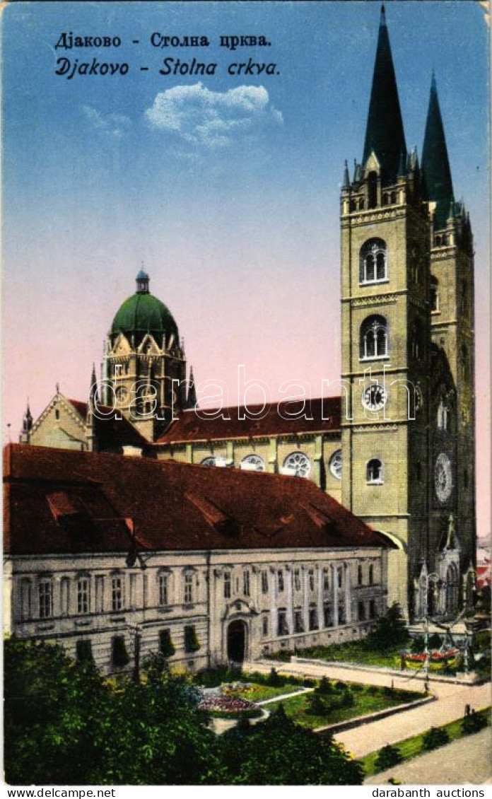 T2/T3 1926 Diakovár, Djakovo, Dakovo; Stolna Crkva / Székesegyház / Cathedral (EK) - Non Classés