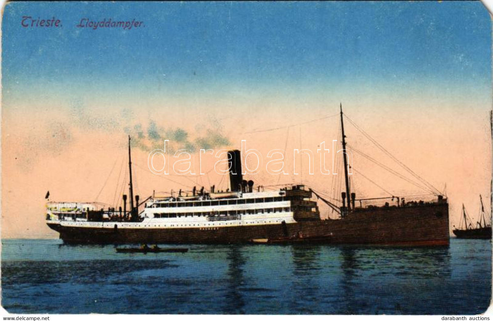 ** T3/T4 Trieste, Lloyddampfer PALACKY (later K.u.k. Kriegsmarine). Milan Mandich No. 1023. (EM) - Unclassified