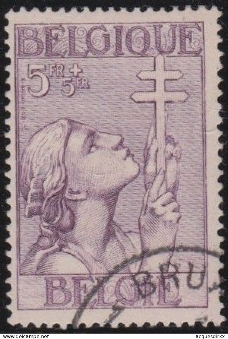 Belgie  .   OBP    .   383  (2 Scans)       .   O      .    Gestempeld     .   /   .   Oblitéré - Used Stamps