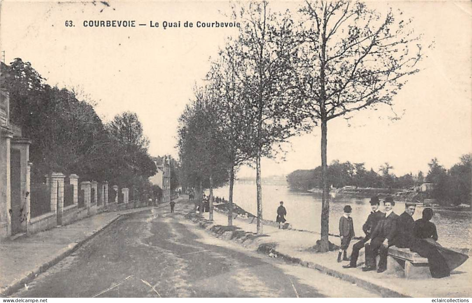 Courbevoie       92          Le Quai De Courbevoie           N° 63 .   (Voir Scan) - Courbevoie