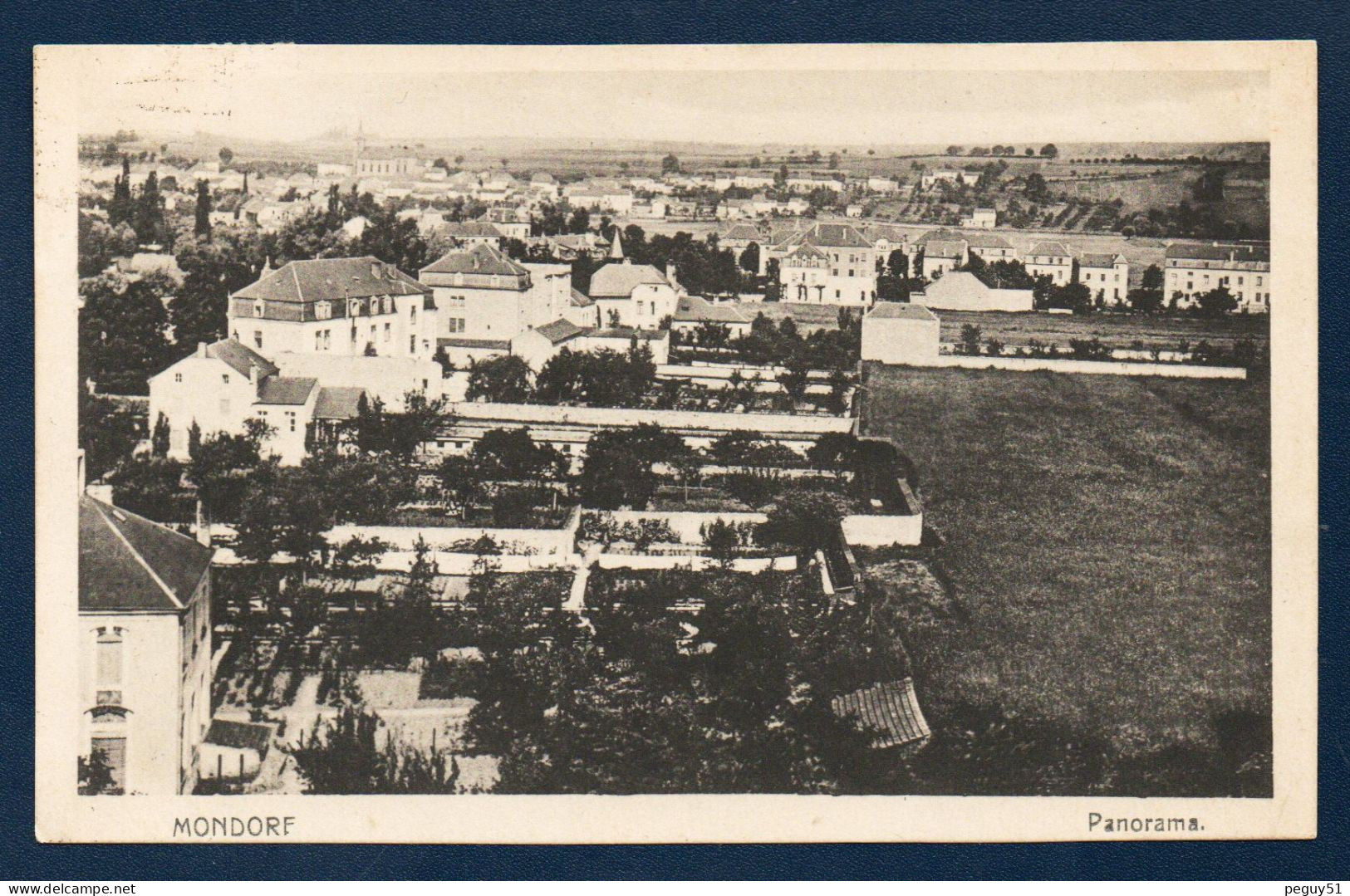 Luxembourg. Mondorf-les-Bains. Panorama Avec L'église Saint-Michel. 1922 - Mondorf-les-Bains