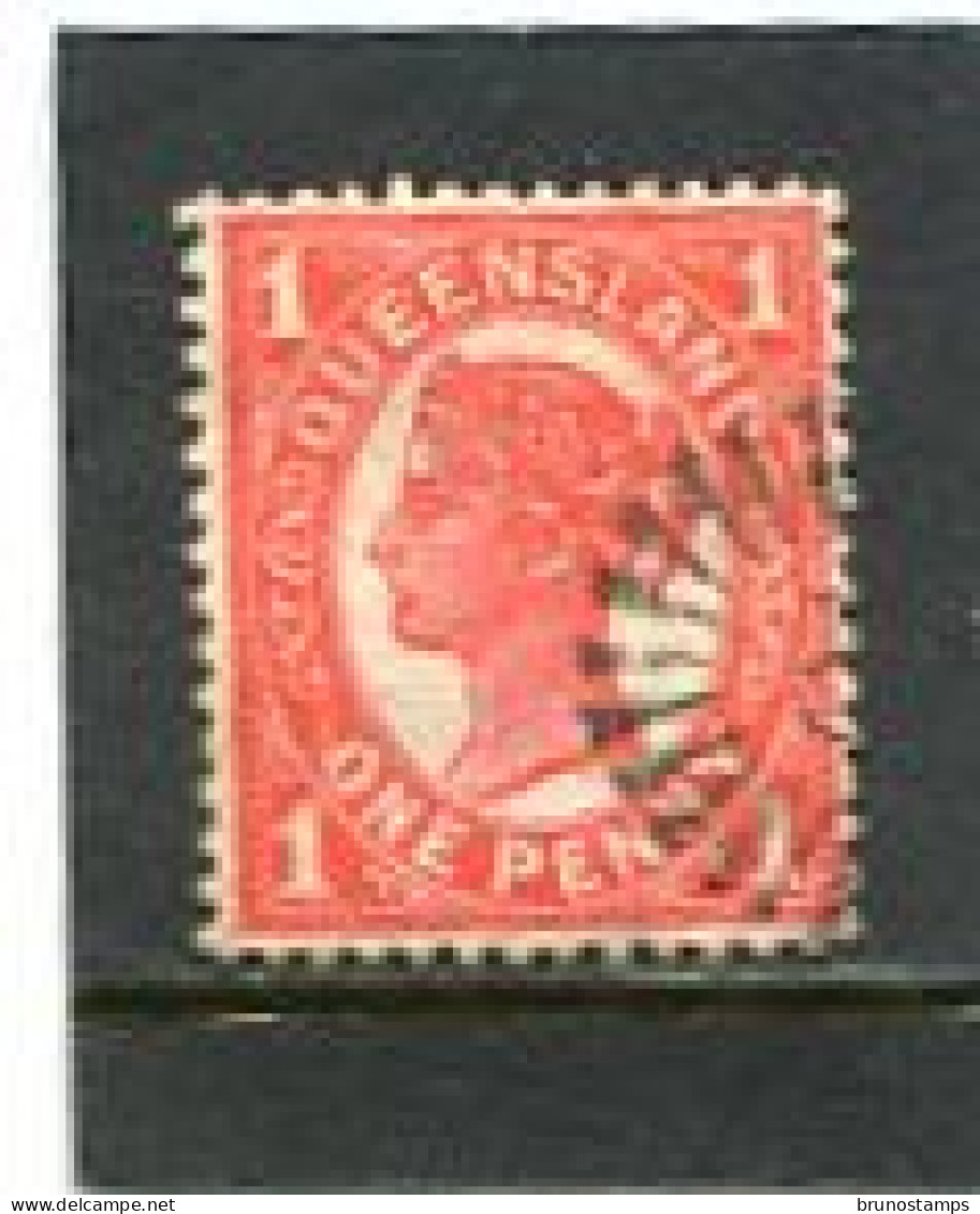 AUSTRALIA/QUEENSLAND - 1897   1d  RED  FINE  USED   SG 232 - Usados