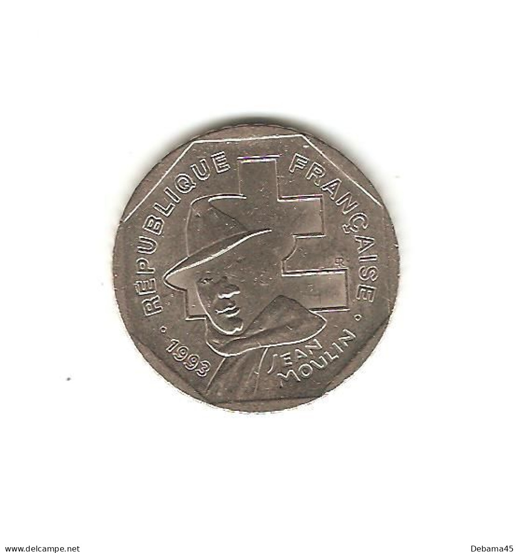 403/ France : 2 Francs Commémorative 1993 : Jean MOULIN - 2 Francs