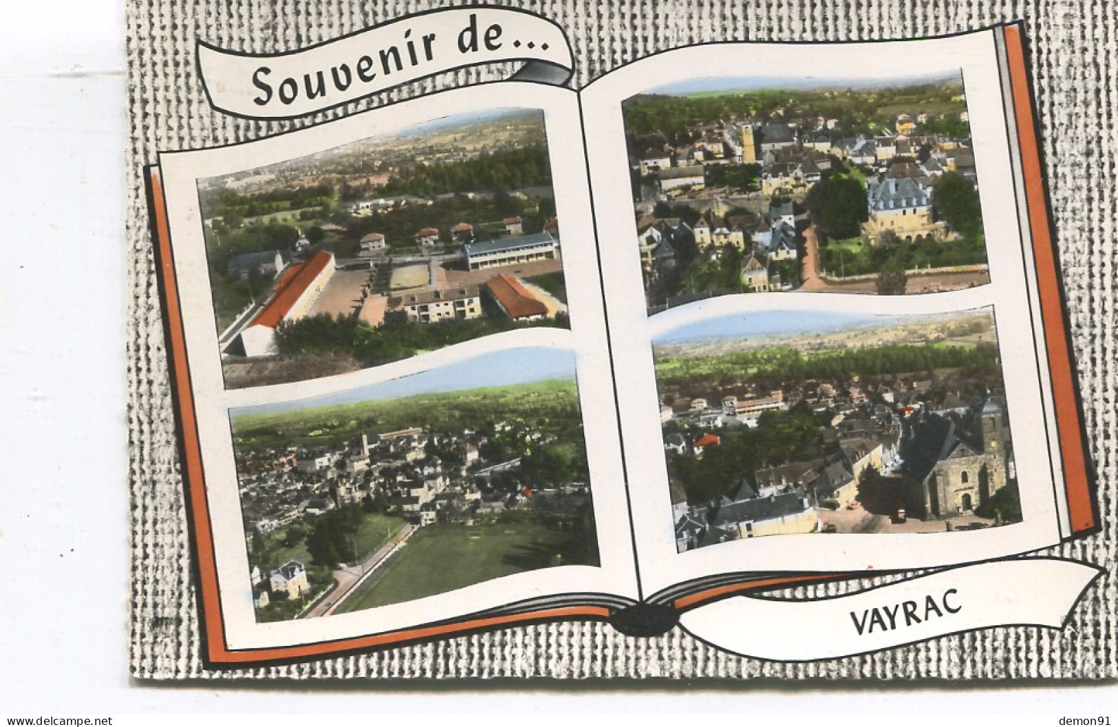 CPSM GF  - En Avion Au Dessus De VAYRAT EN QUERCY - Souvenir De - - Vayrac