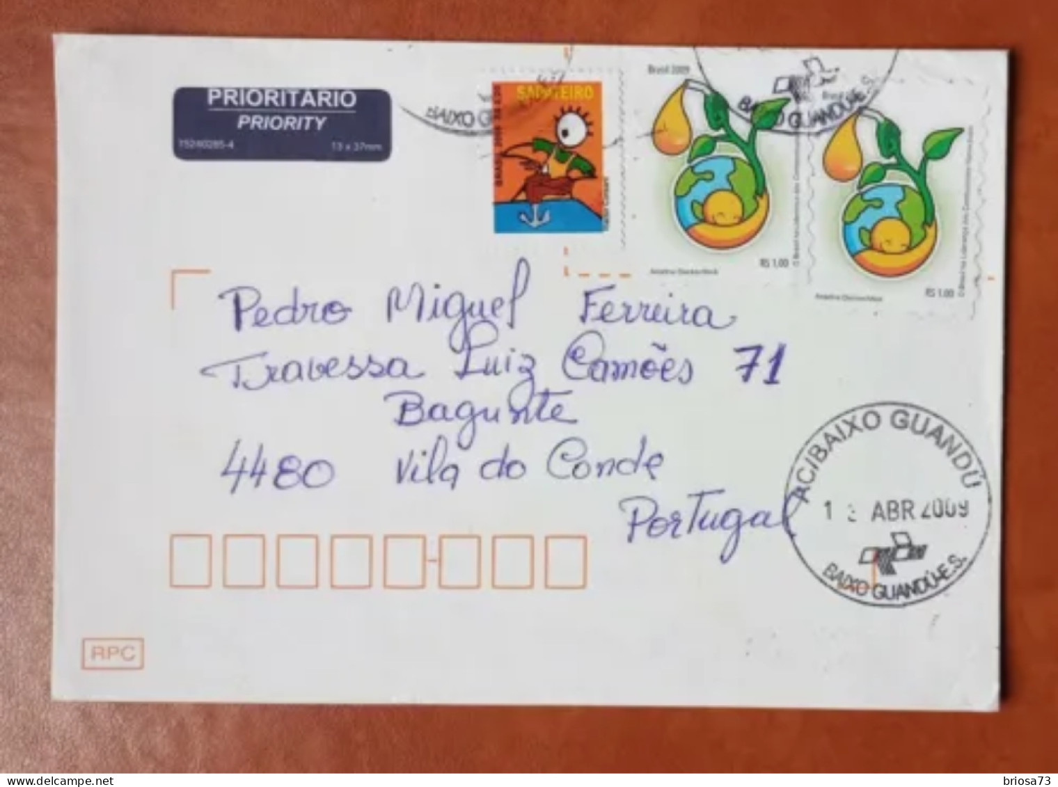 Lettre Du Brésil Au Portugal." 2009 - Covers & Documents