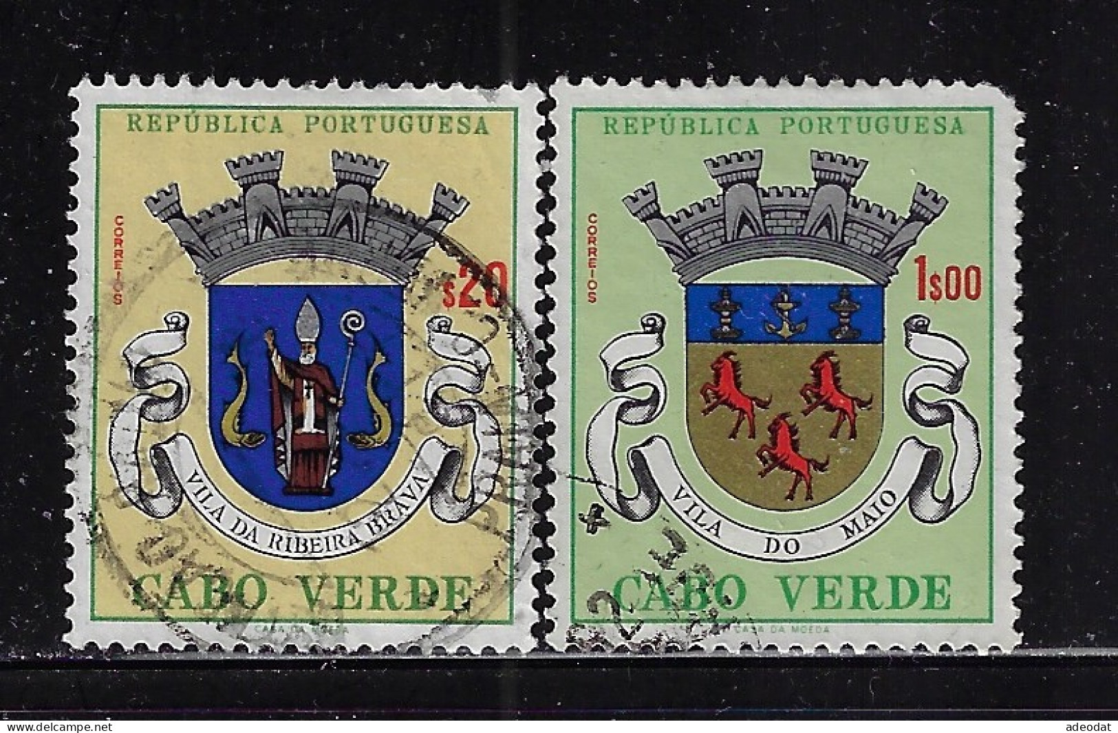 CABO VERDE 1961  SCOTT#310,312 USED CV - Cape Verde