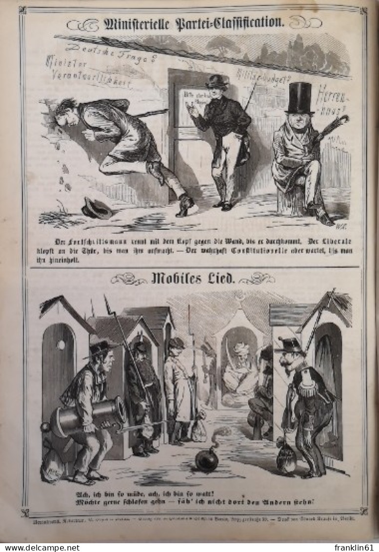 Kladderadatsch. Humoristisch-satyrisches Wochenblatt. 14. Jahrgang.1861. Hefte 1-60 (vollständig).