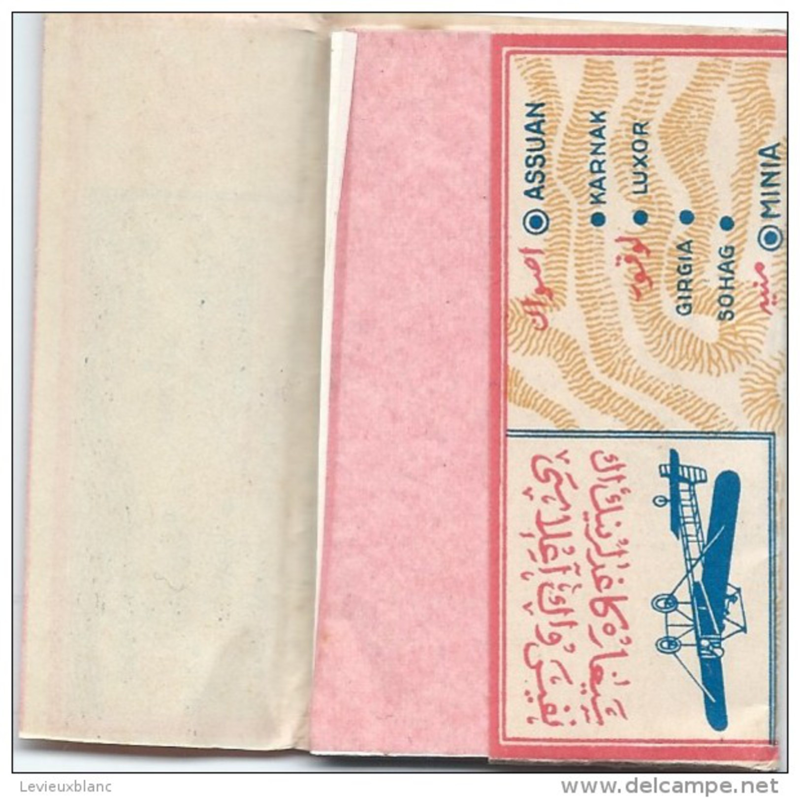 Carnet De Papier à Cigarettes/Carte Egypte /Avion// Vers 1930-50        CIG17Seize - Sonstige & Ohne Zuordnung