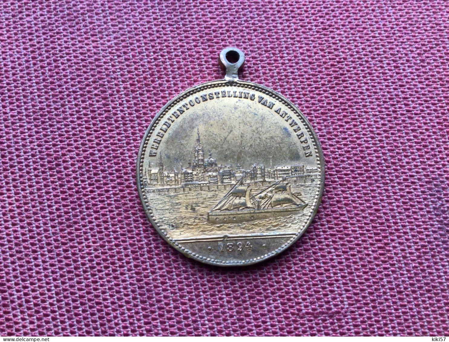 BELGIQUE Médaille Exposition Universelle D’ANVERS 1894 - Andere & Zonder Classificatie