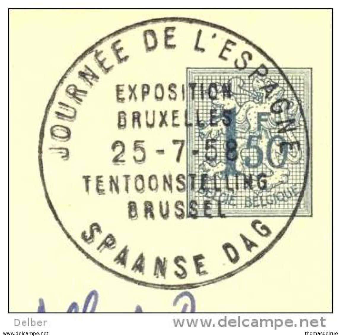 _Q032: JOURNEE DE L'ESPAGNE 25-7-58... SPAANSE DAG... - 1958 – Brüssel (Belgien)