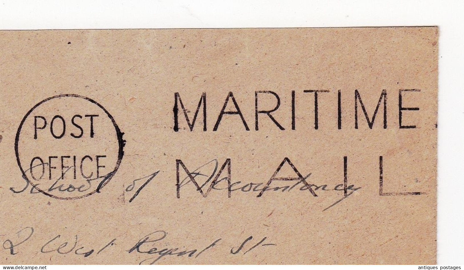 WW2 Post Office Maritime Mail On Active Service United Kingdom Royal Navy Glasgow Scotland - Postmark Collection