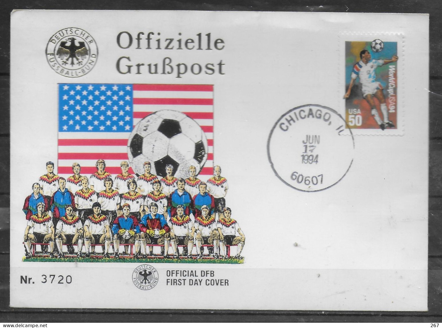 USA  Lettre  Cup 1994  Football Soccer Fussball - 1994 – Estados Unidos