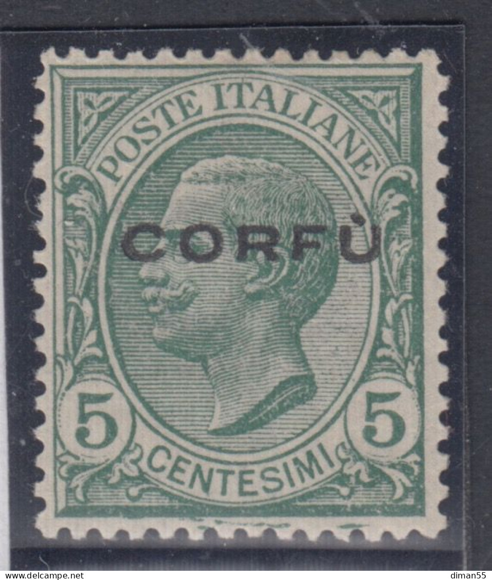 ITALIA - Corfù N.1aa - Cv 180 Euro Varietà Soprastampa Spostata In Alto - Korfu