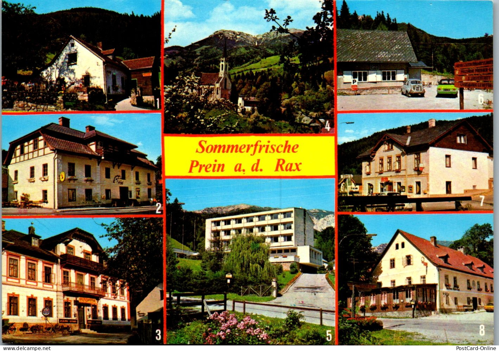 47385 - Niederösterreich - Prein A. D. Rax , Griesleitenhof , Gasthof Unterer Eggl , Hotel Kaiserhof , Gasthof Hoffmann - Raxgebiet