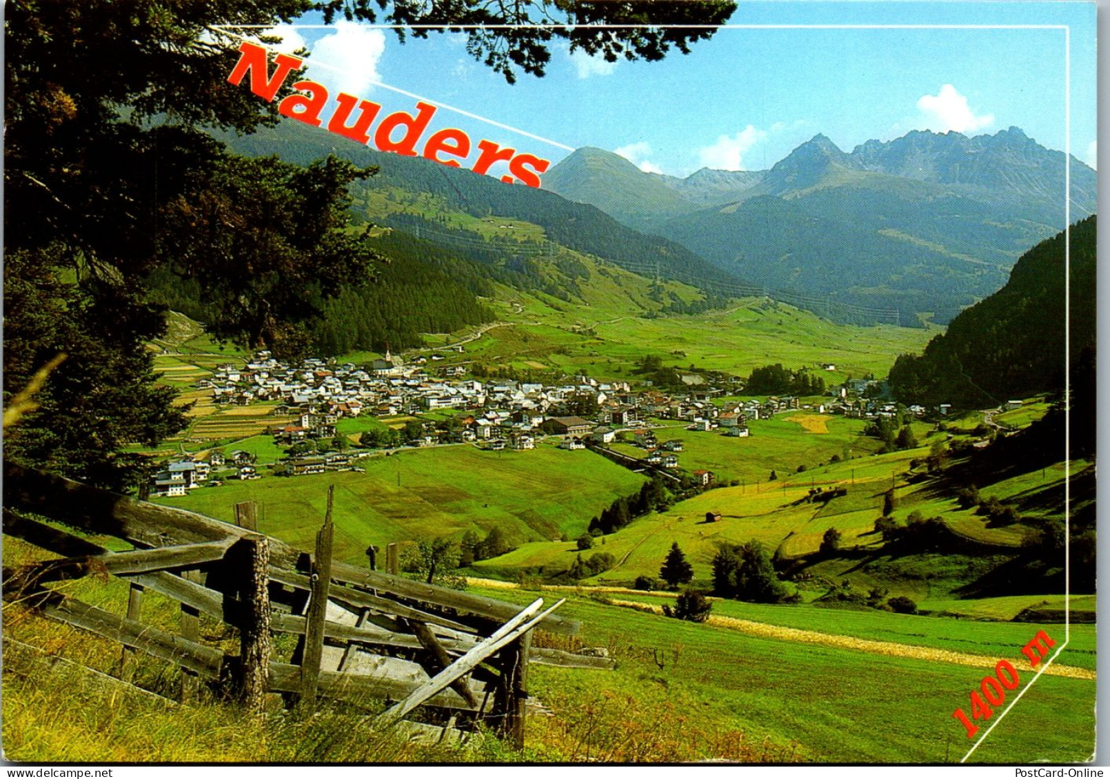 47280 - Tirol - Nauders , Panorama , Oberinntal - Gelaufen 1991 - Nauders