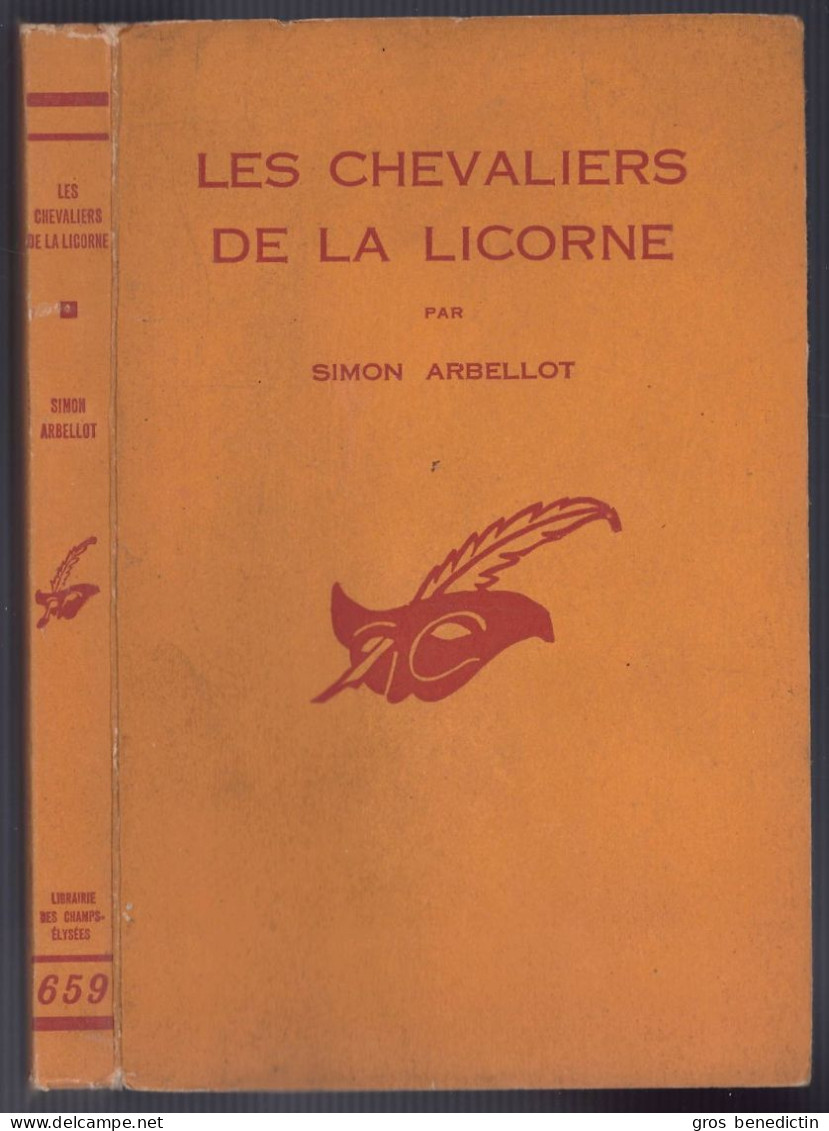 Le Masque N°659 - Simon Arbellot - "Les Chevaliers De La Licorne" - 1959 - #Ben&Mask&Pol - Le Masque