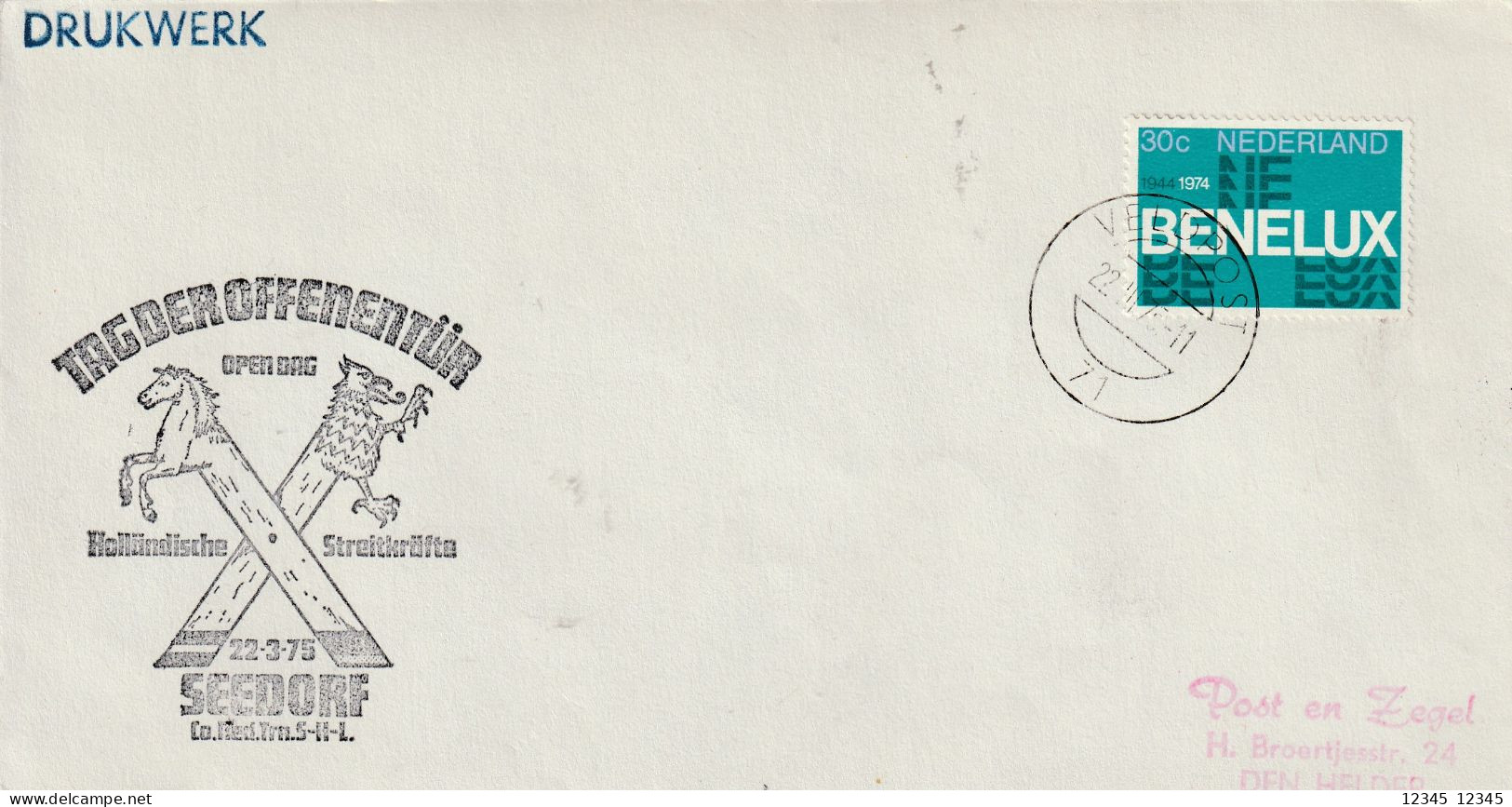 Veldpost 1975, Tag Der Offenen Tür, Holländische Streitkräfte, Seedorf - Lettres & Documents