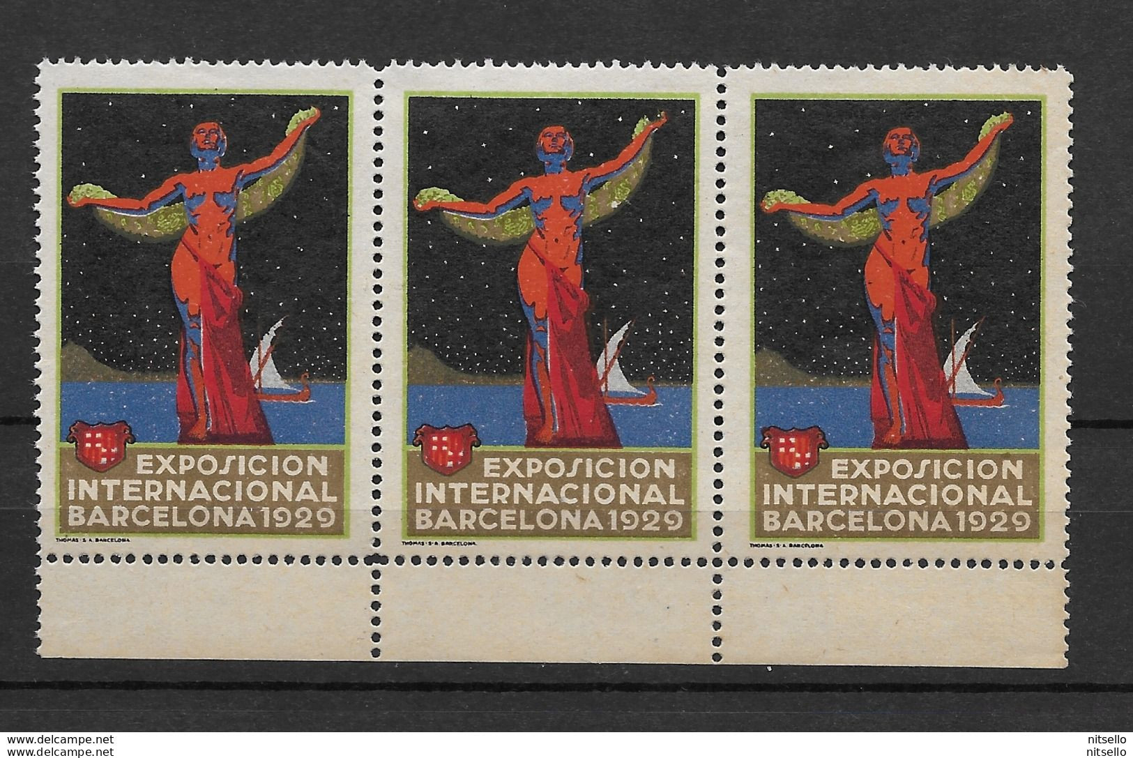 LOTE 1195 A  ///   (C020) BARCELONA EXPOSICION INTERNACIONAL 1929 **MNH     *** MUY RAROS ****** - Barcellona