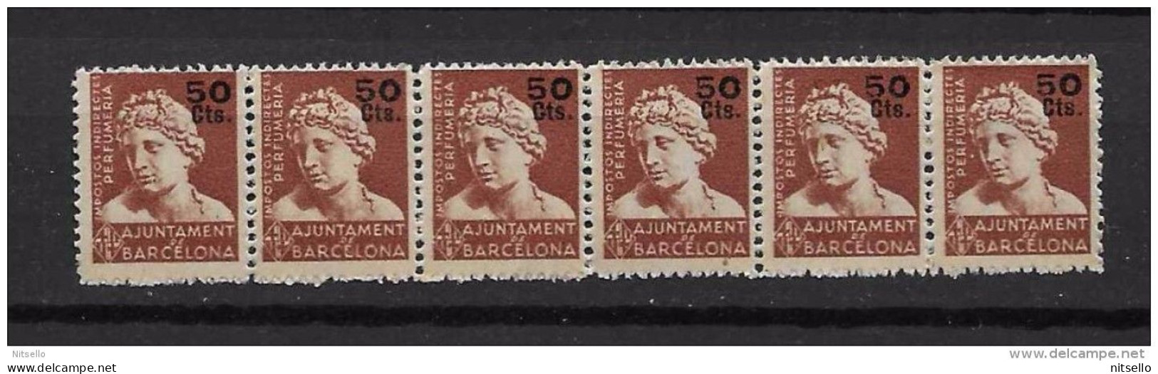 LOTE 1195 C   ///   BARCELONA 1930   TIRA DE 6 SELLOS   **MNH     AYUNTAMIENTO DE BARCELONA - Barcelona