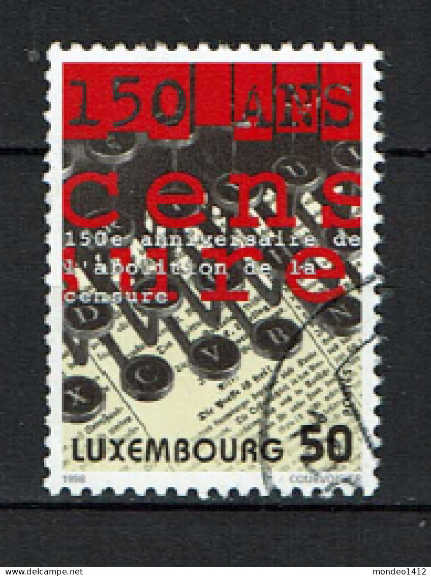 Luxembourg 1998 - YT 1393 - The 150th Anniversary Of The Abolition Of Censorship, Abolition De La Censure - Used Stamps