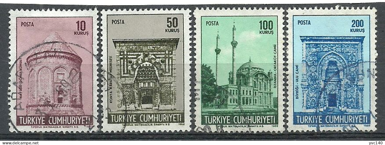 Turkey: 1969 Regular Issue Stamps For Historical Arts - Gebraucht