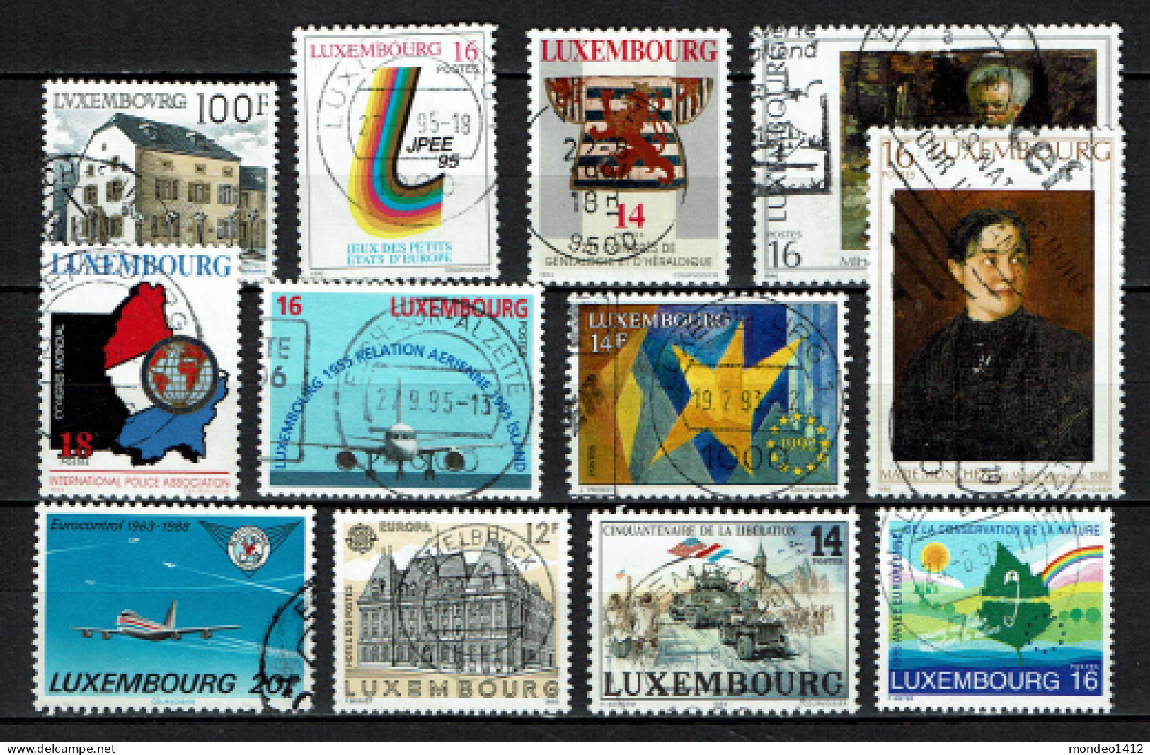 Luxembourg - Luxemburg - Timbres Oblitérés, Different Stamps 13 - Colecciones