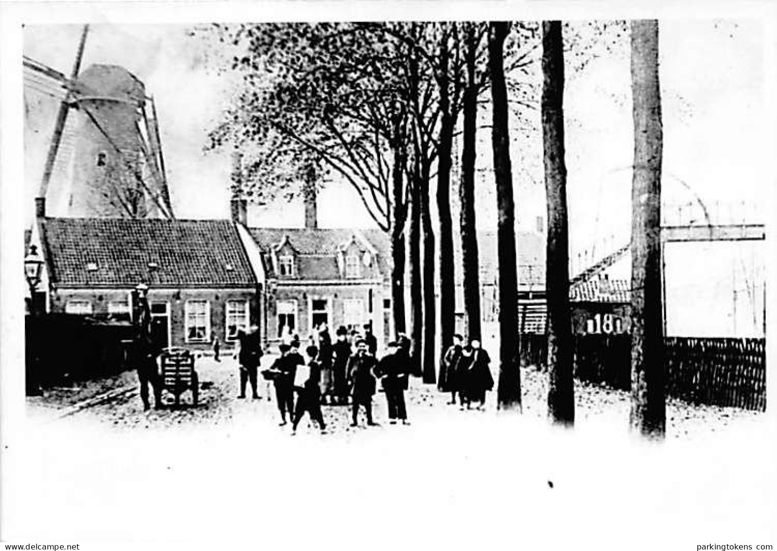 E714 - Tilburg Spoorlaan - Foto Ong 9x13cm - Molen - Moulin - Mill - Mühle - Tilburg